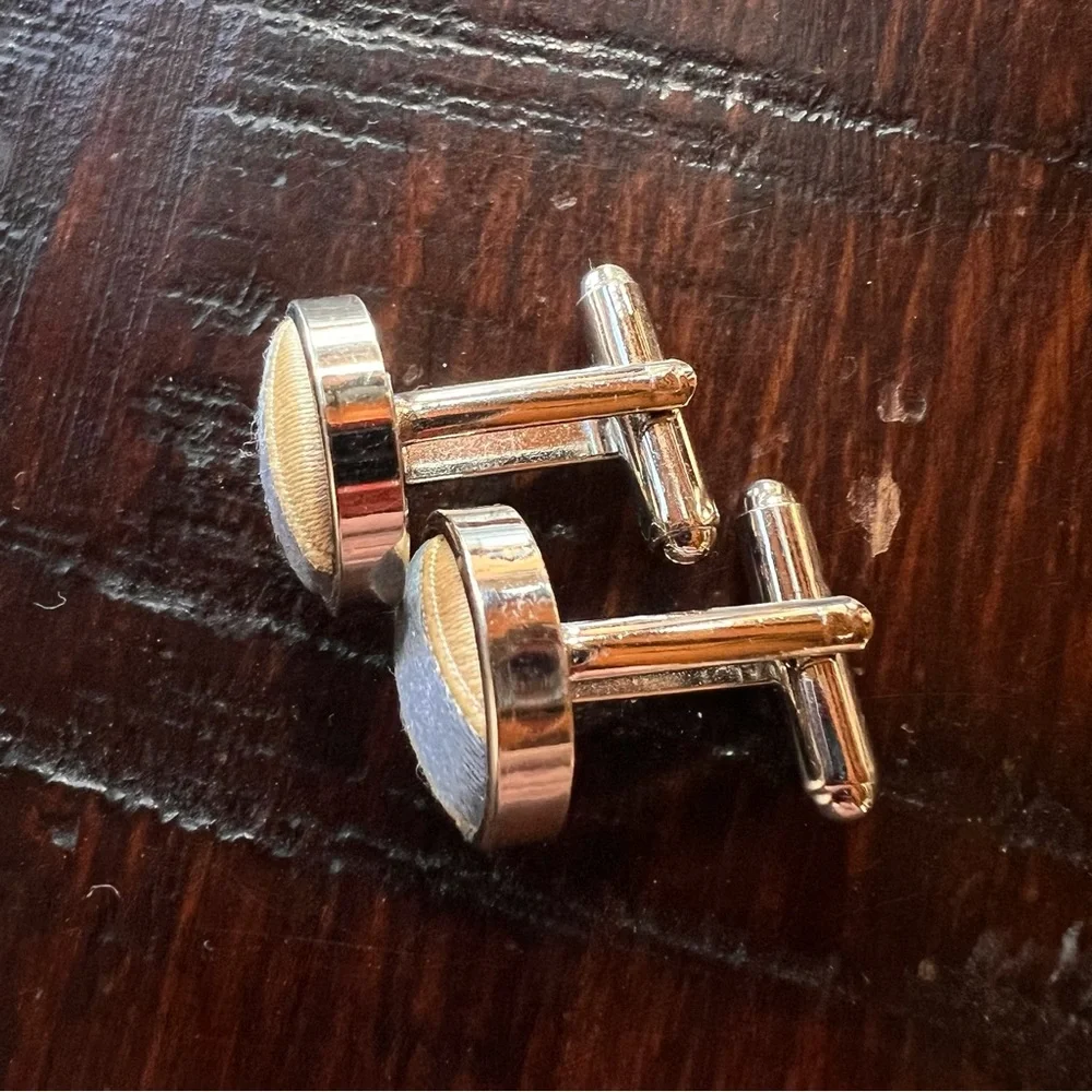 Fabric Covered Cuff Links